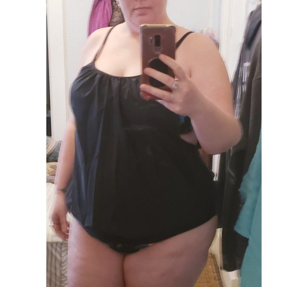 Daci Tankini Swimsuit Two Piece Tummy Control Bathing Suit Loose Fit SZ 16W. f84 - Picture 7 of 9